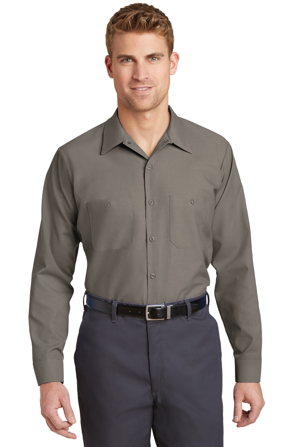 Red Kap® Long Sleeve Industrial Work Shirt. SP14