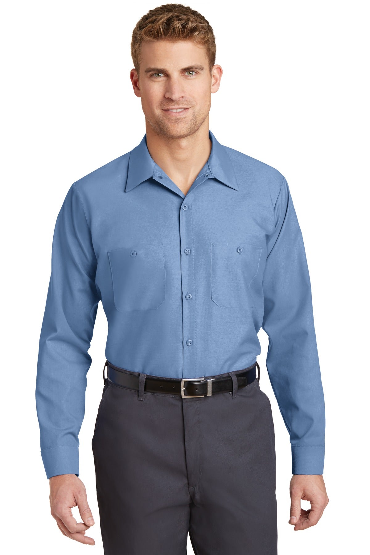 Red Kap® Long Sleeve Industrial Work Shirt. SP14